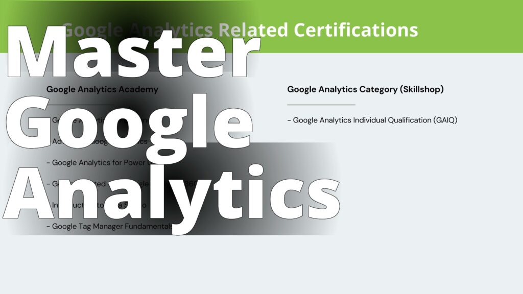Google Analytics certification - google analytics certification